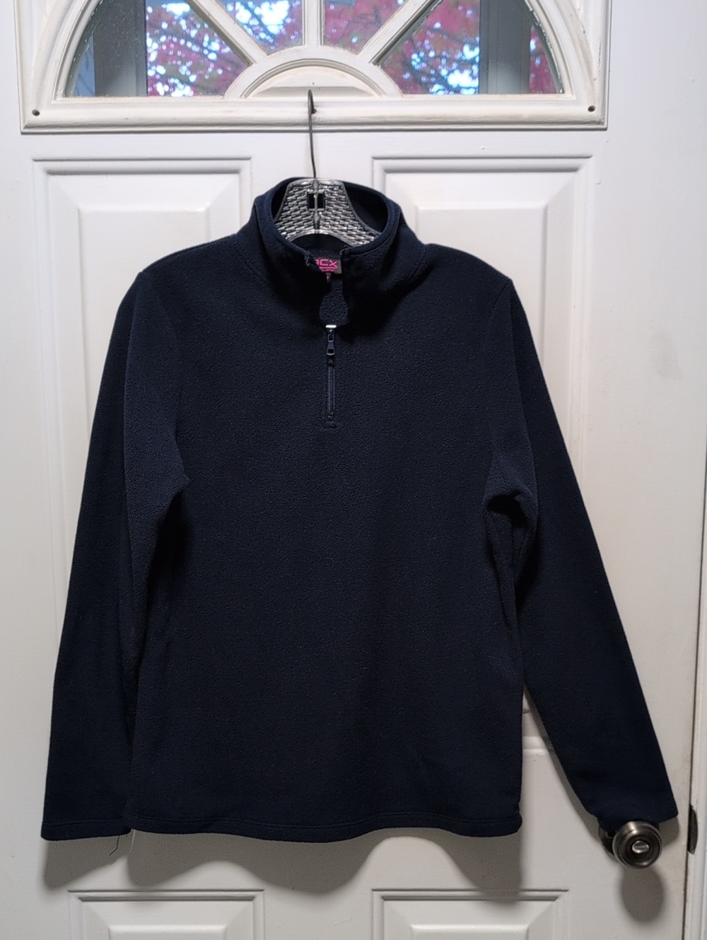 Classic Navy Quarter-Zip Fleece Pullover - Women